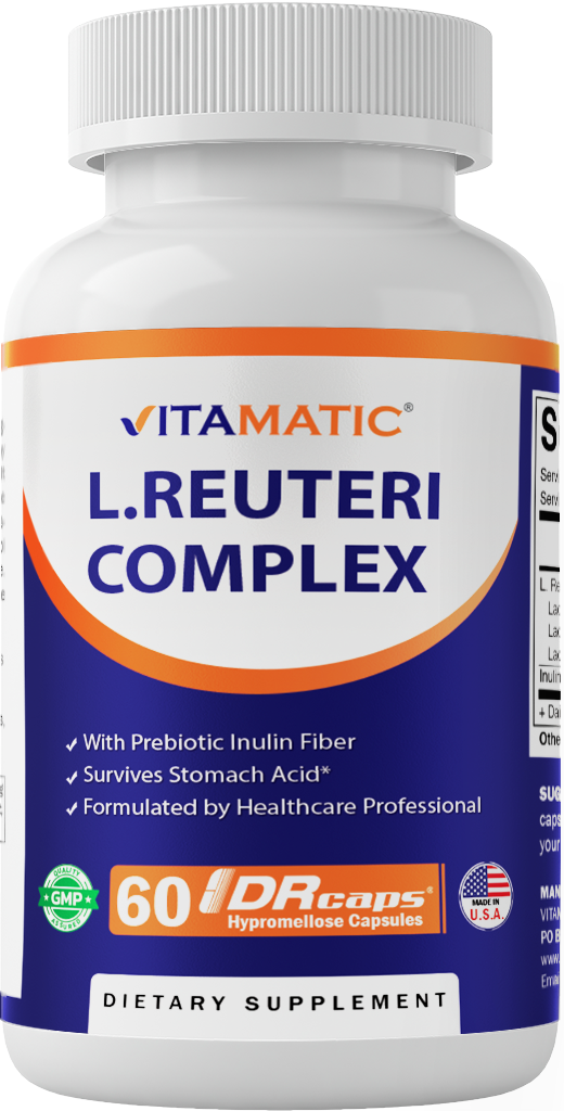 Vitamatic Lactobacillus Reuteri Complex 22 Billion, 60 DR Capsules