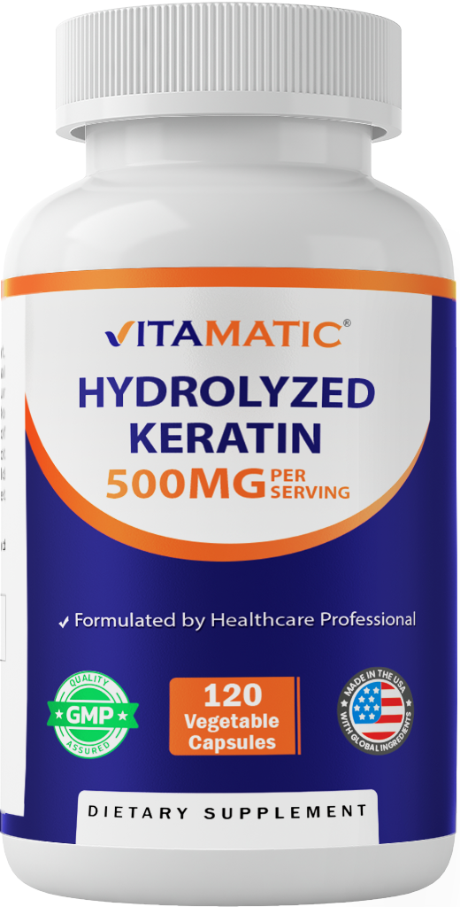 Hydrolyzed Keratin 500mg per Serving, 120 Capsules