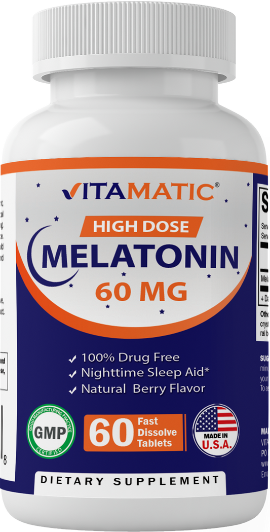 Melatonin 60mg 60 Fast Dissolve Tablets