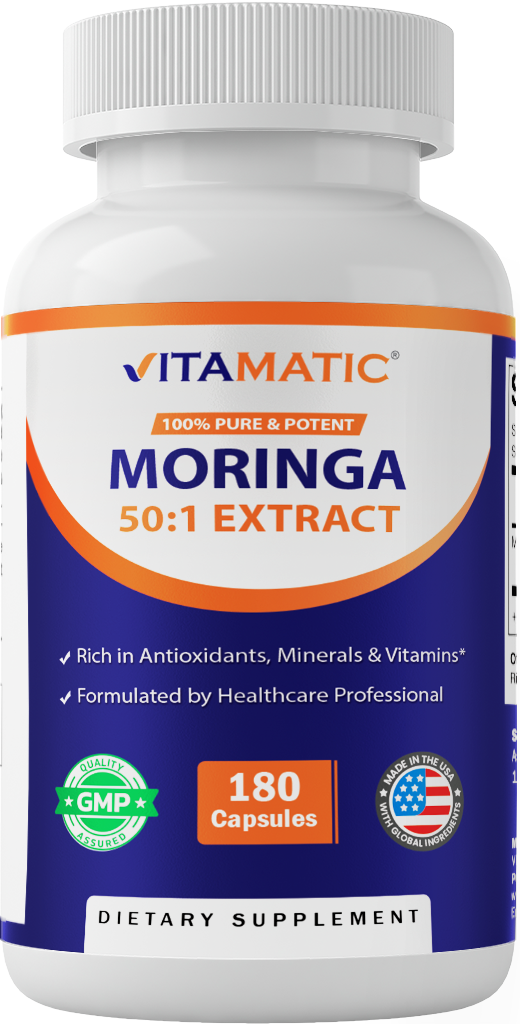 Moringa 10000mg Supplement, 180 Capsules