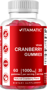 Cranberry 1000mg 60 Vegan Gummies