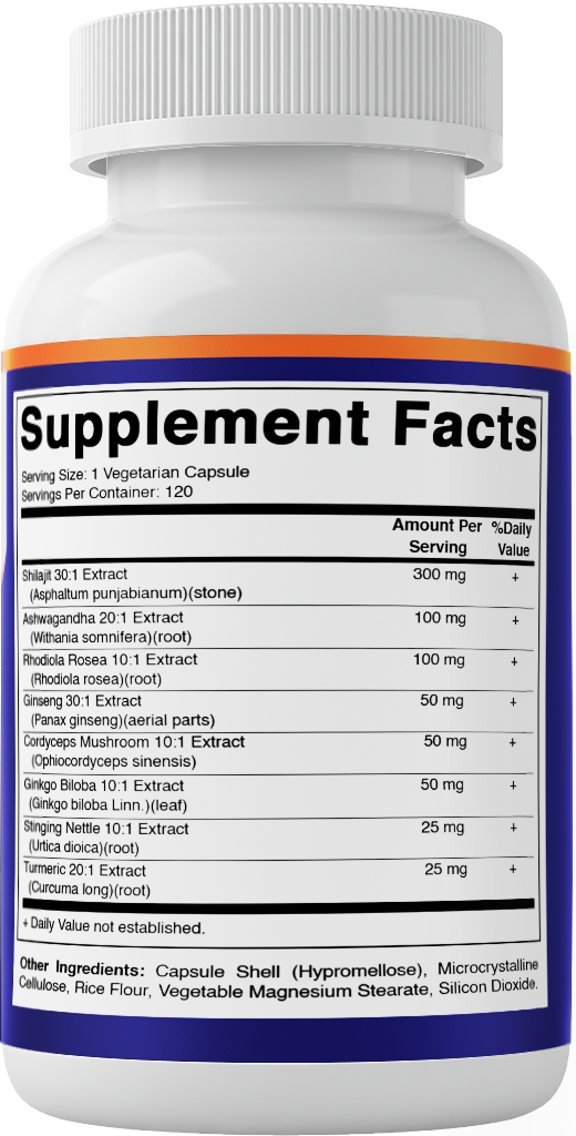 Shilajit Complex 9000mg Equivalent, 120 Capsules