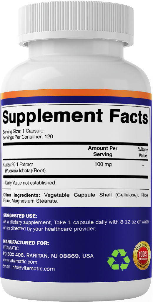 Kudzu Root 20:1 Extract Capsules