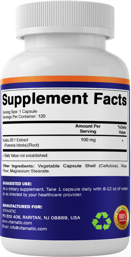 Kudzu Root 20:1 Extract Capsules
