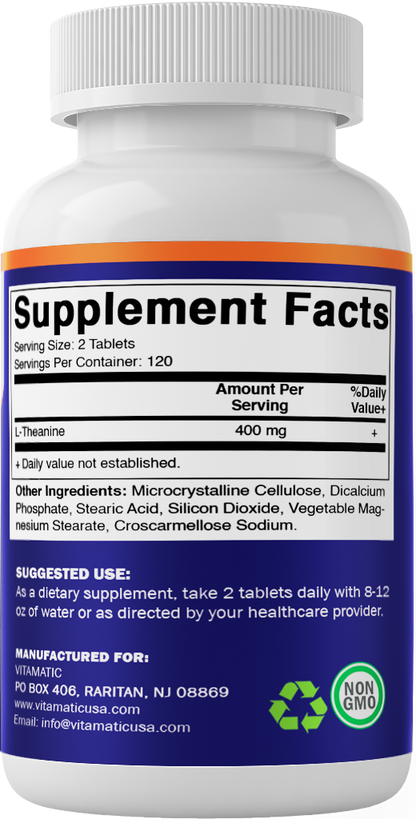 L-Theanine 400mg - 240 Tablets