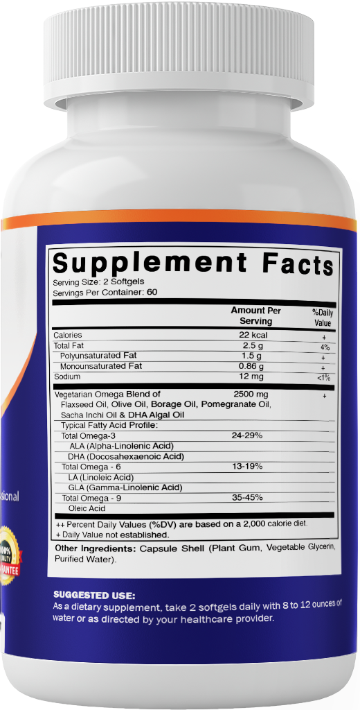 Vegan Omega 3-6-9 Complex Softgels