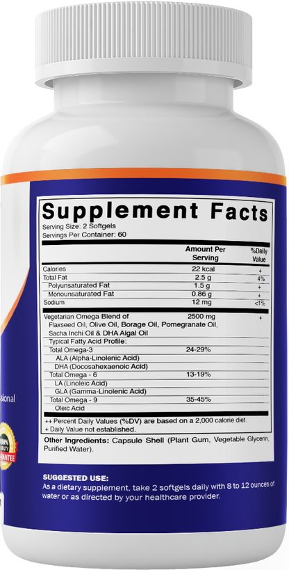 Vegan Omega 3-6-9 Complex Softgels