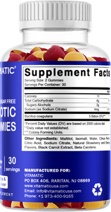 Sugar Free Probiotic 5 Billion 60 Vegan Gummies
