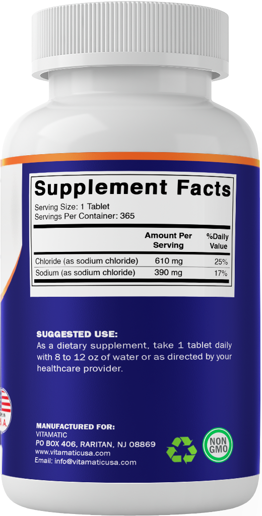 Sodium Chloride 1000mg 365 Tablets