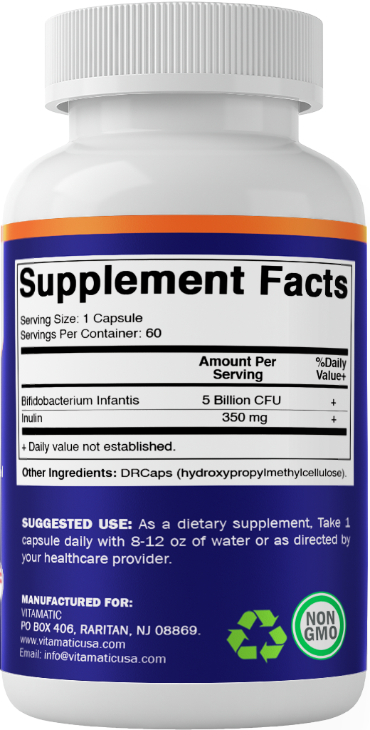 Bifidobacterium Infantis - 5 Billion per DR Capsule - 60 Count