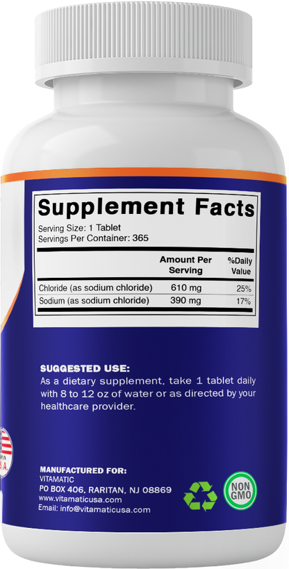 Sodium Chloride 1000mg 365 Tablets
