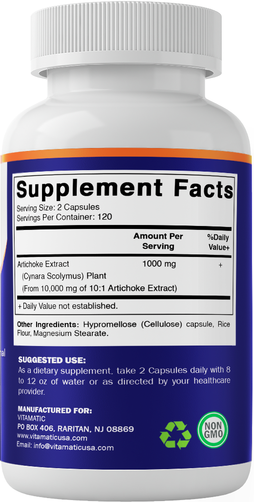 Artichoke Extract Vegetable Capsules 10000mg - 240 Count Capsules