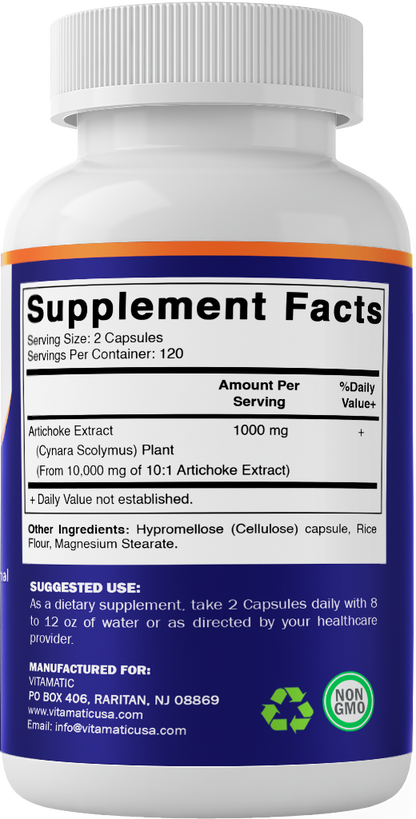 Artichoke Extract Vegetable Capsules 10000mg - 240 Count Capsules