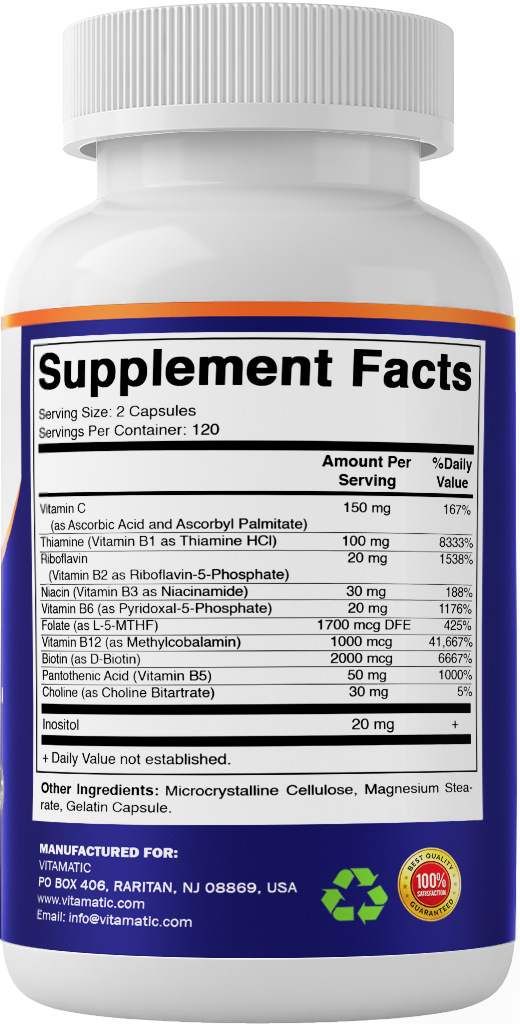 Methylated B-Complex Vitamins Capsules
