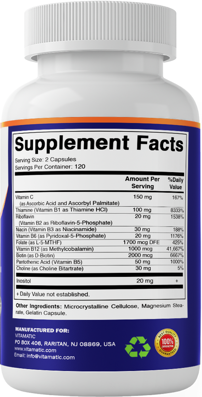 Methylated B-Complex Vitamins Capsules