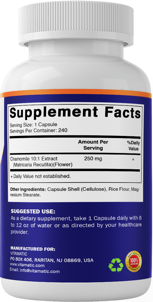 Chamomile 10:1 Extract, 240 Veg Capsules