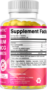 Sugar Free Yeast Free Selenium 200 mcg Gummies 90 Ct