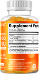 Sugar Free Vitamin D3 50000 IU Pectin Based 60 Gummies