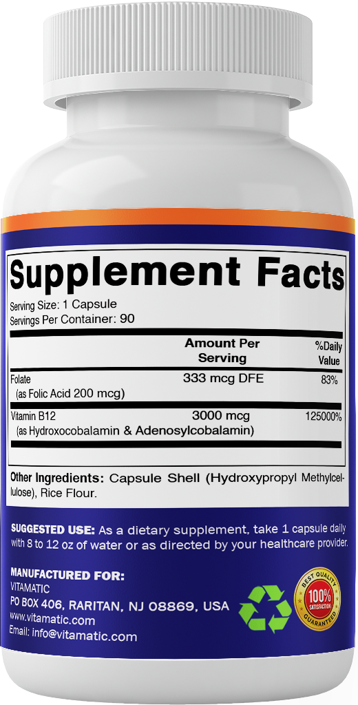 Adenosyl + Hydroxo B12 Capsules