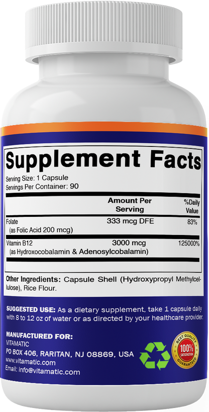 Adenosyl + Hydroxo B12 Capsules