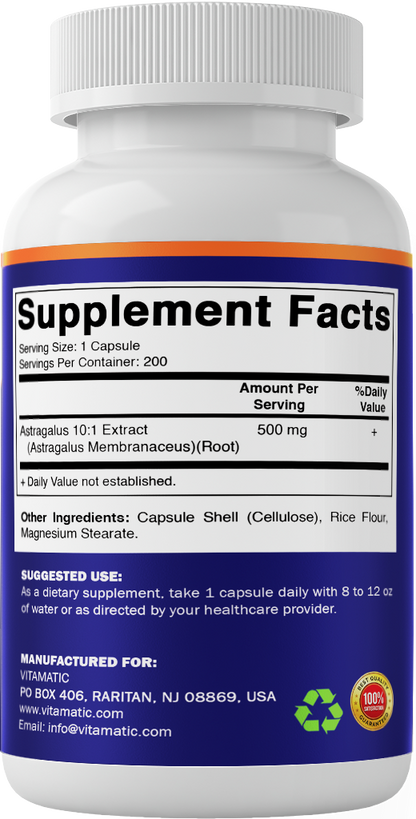 Astragalus 5000mg Per Serving, 200 Veg Capsules