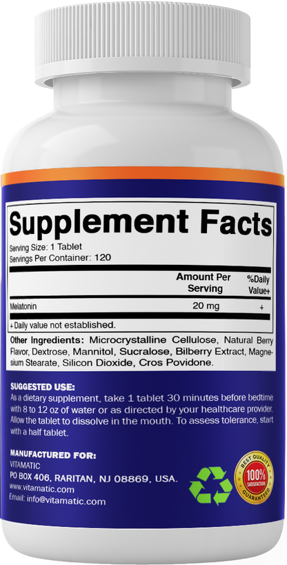 Melatonin 20mg Tablets