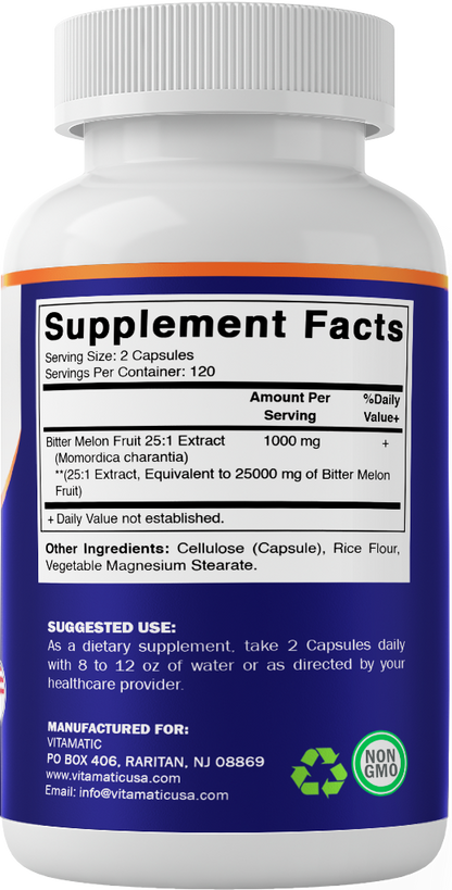 Bitter Melon 25000mg - 240 Vegetarian Capsule