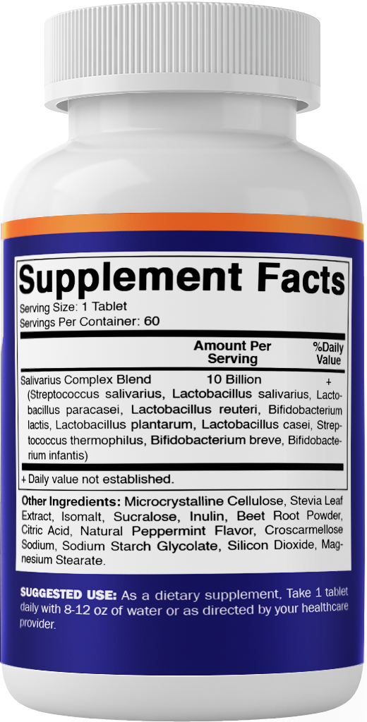 Salivarius Complex 10 Billion CFU, 60 Tablets