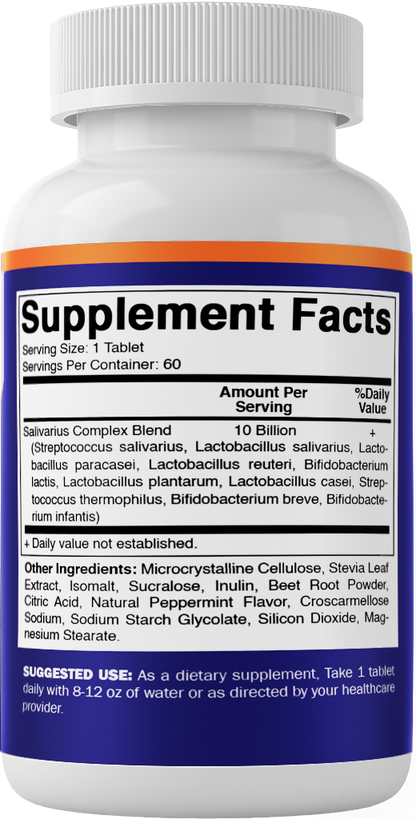 Salivarius Complex 10 Billion CFU, 60 Tablets
