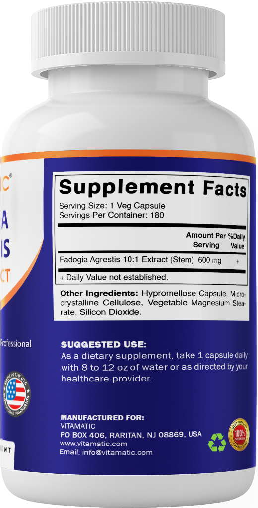 Fadogia Agrestis, 180 Veg Capsules
