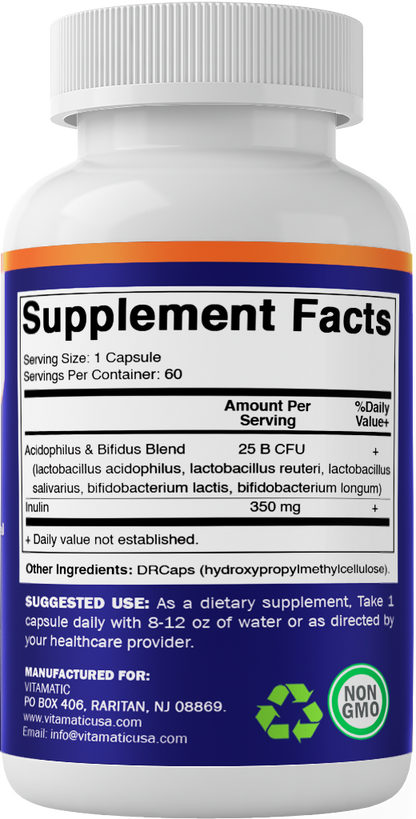 Acidophilus Bifidus 25 Billion DR Capsule - 60 Count