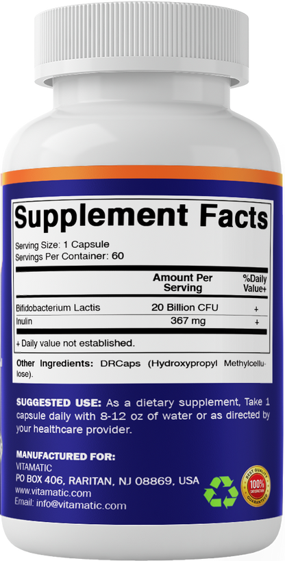 Bifidobacterium Bifidum 10 Billion CFU, 60 Capsules