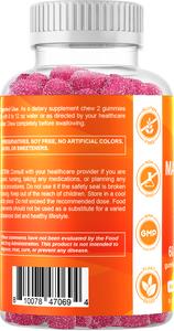 Magnesium Citrate 600mg 60 Vegan Gummies