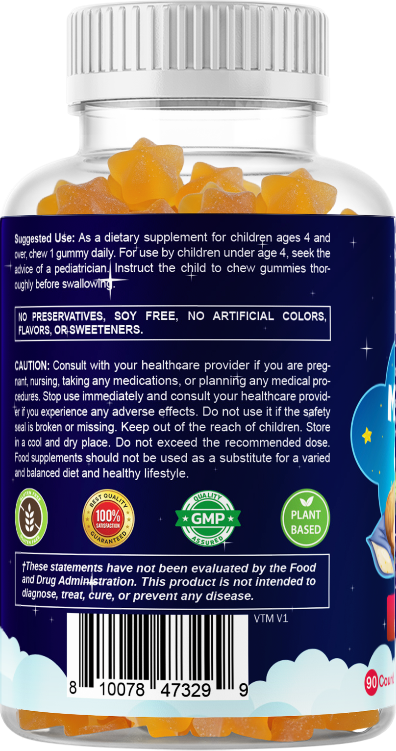 Vitamatic Sugar Free Kids Melatonin 1mg, 90 Gummies