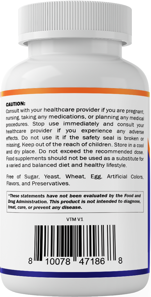 Vitamatic L-Carnitine Fumarate 1000mg, 120 Veg Capsules