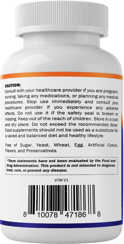 Vitamatic L-Carnitine Fumarate 1000mg, 120 Veg Capsules