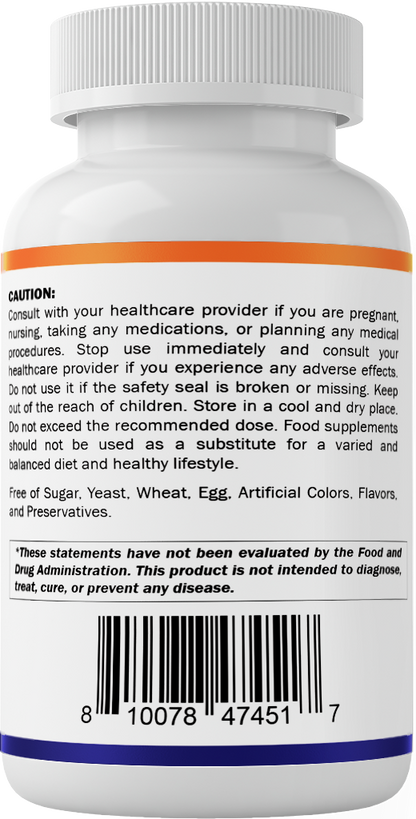 Folic Acid 800mcg - 500 Vegetarian Tablets