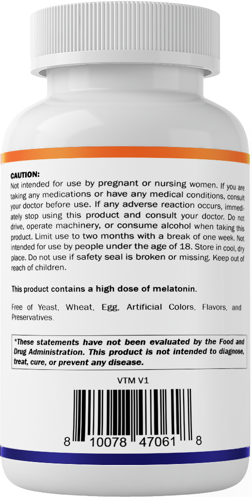 Vitamatic Melatonin 30 mg with L-Theanine & B6, 120 Fast Dissolve Tablets