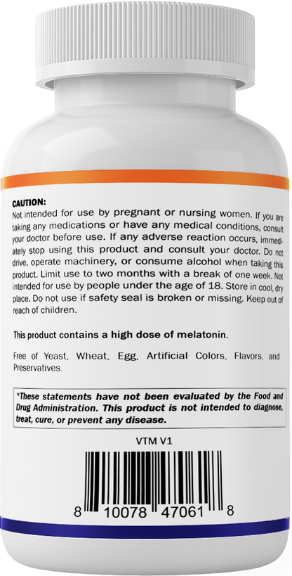 Vitamatic Melatonin 30 mg with L-Theanine & B6, 120 Fast Dissolve Tablets