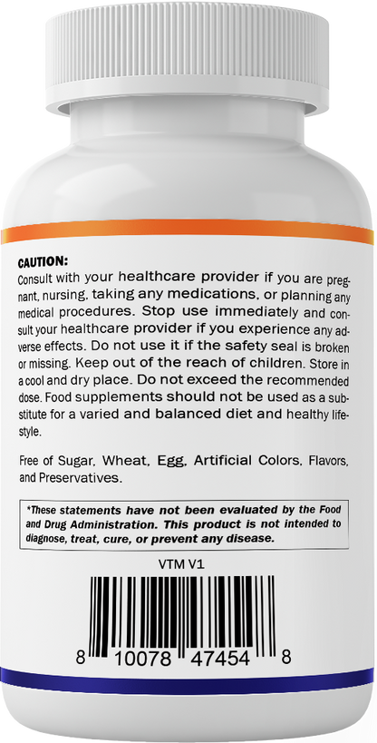 Slippery Elm Bark 10000mg equivalent, 180 Veg Capsules