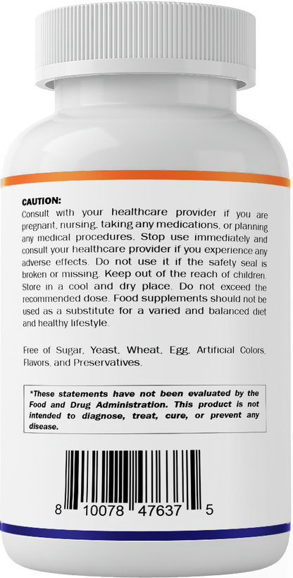 Red Yeast Rice 1200mg. Capsules - 240 Count