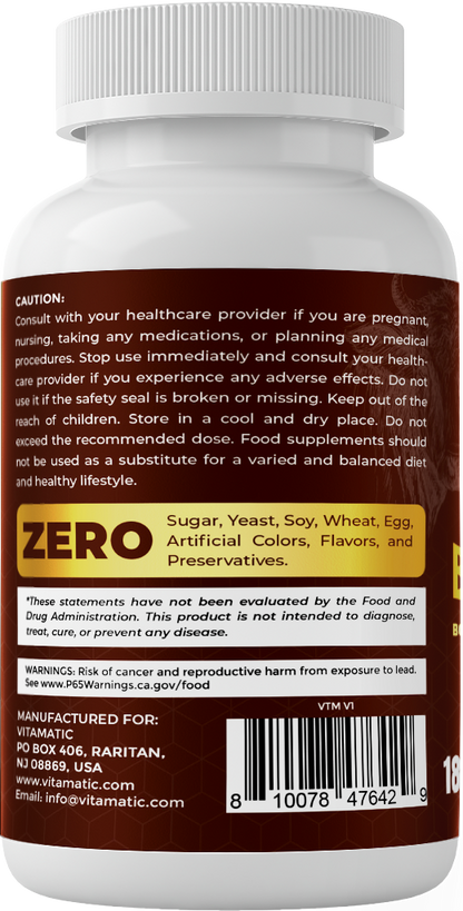 Vitamatic Grass-Fed Beef Bone & Marrow, 180 Capsules
