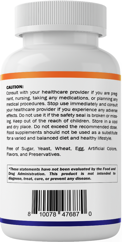 Akkermansia Muciniphila 30 Billion TFU + Clostridium Butyricum + Prebiotic Inulin - GLP-1 Probiotic - 30 Vegan Capsules