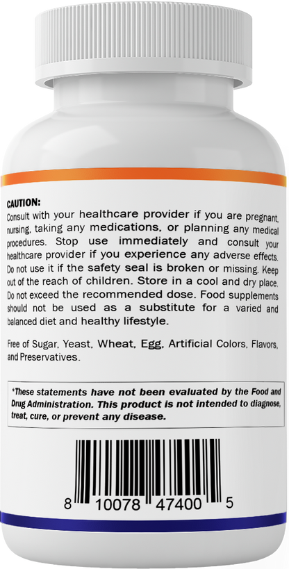 Magnesium Aspartate 400mg 90 Vegetarian Capsules
