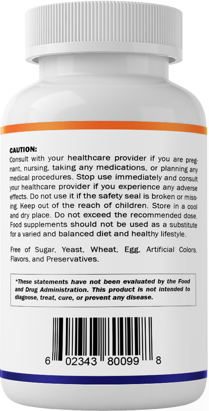 Vitamin B1 (Thiamine) 500mg - 120 Capsule