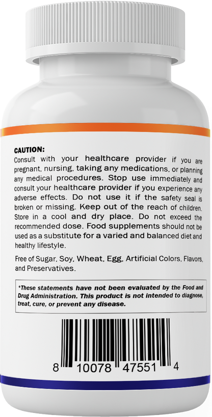 Citrinin-Free Red Yeast Rice 1200 mg. Capsules with CoQ10 100mg, Flush Free Niacin 100mg, & Garlic Powder 20mg - 120 Veg Capsules