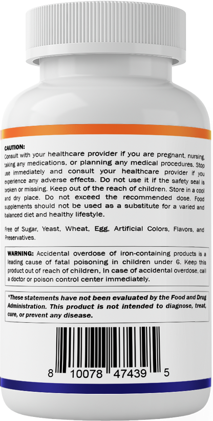 Ferrous Sulphate 325mg  Vitamin C 100mg - 250 Coated Tablets