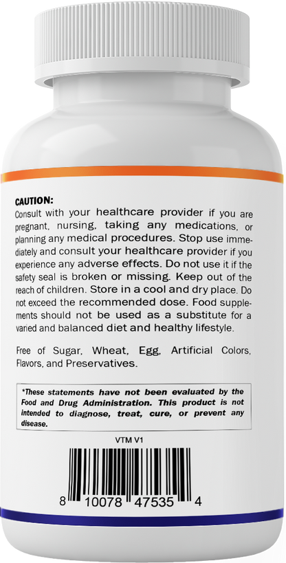 Potassium 1020mg Per Serving Supplement, 240 Veg Capsules