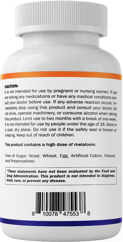 Vitamatic Melatonin 10mg + Ashwagandha 4:1 Extract, 120 Tablets