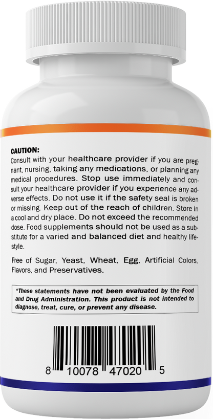 Pantothenic Acid 500 mg - 200 Capsules